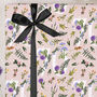 Three Sheets Of Floral 70th Birthday Wrapping Paper, thumbnail 2 of 2