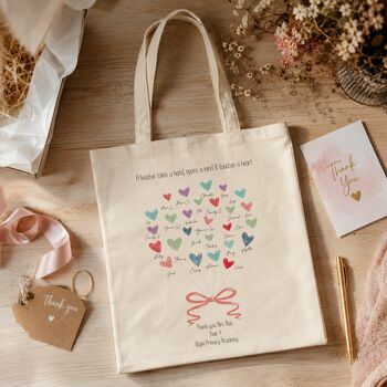 Personalised Teacher Tote Gift Bag, 5 of 7
