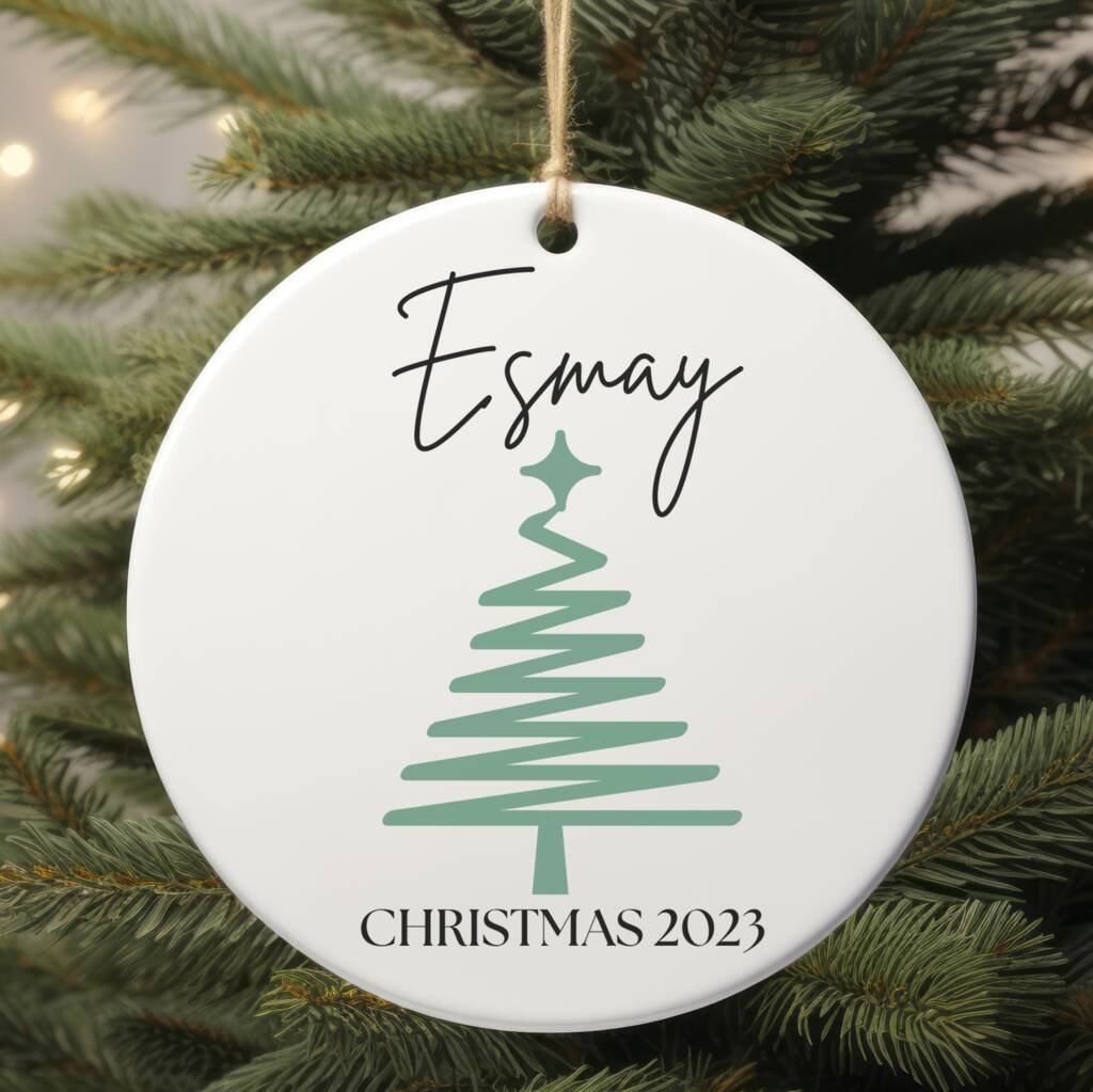 Personalised Christmas Tree Baubles By designedbyflossie