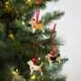 Beagle Enamel Christmas Tree Decoration, thumbnail 2 of 5