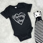 Mummy's Boy Mother's Day Babygrow With Heart, thumbnail 2 of 8