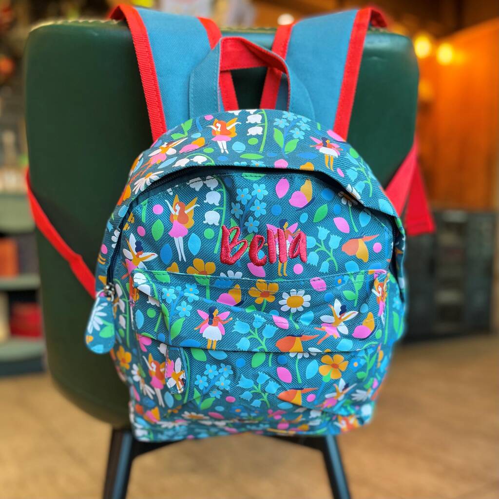 Personalised Floral And Fairy Kids Backpack, 1 of 2
