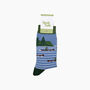 Canoeing Bamboo Socks In Blue, thumbnail 4 of 4