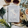 Passport Map Wedding Invitation, thumbnail 1 of 3
