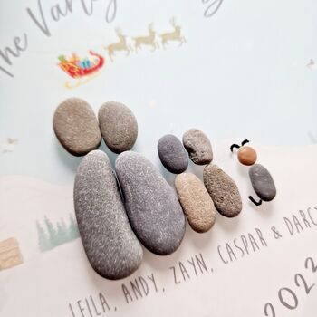 Personalised “Wonderland” Family Christmas Pebble Hanging Decoration, 2 of 2