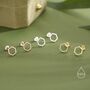Sterling Silver Minimalist Open Hexagon Stud Earrings, thumbnail 7 of 12