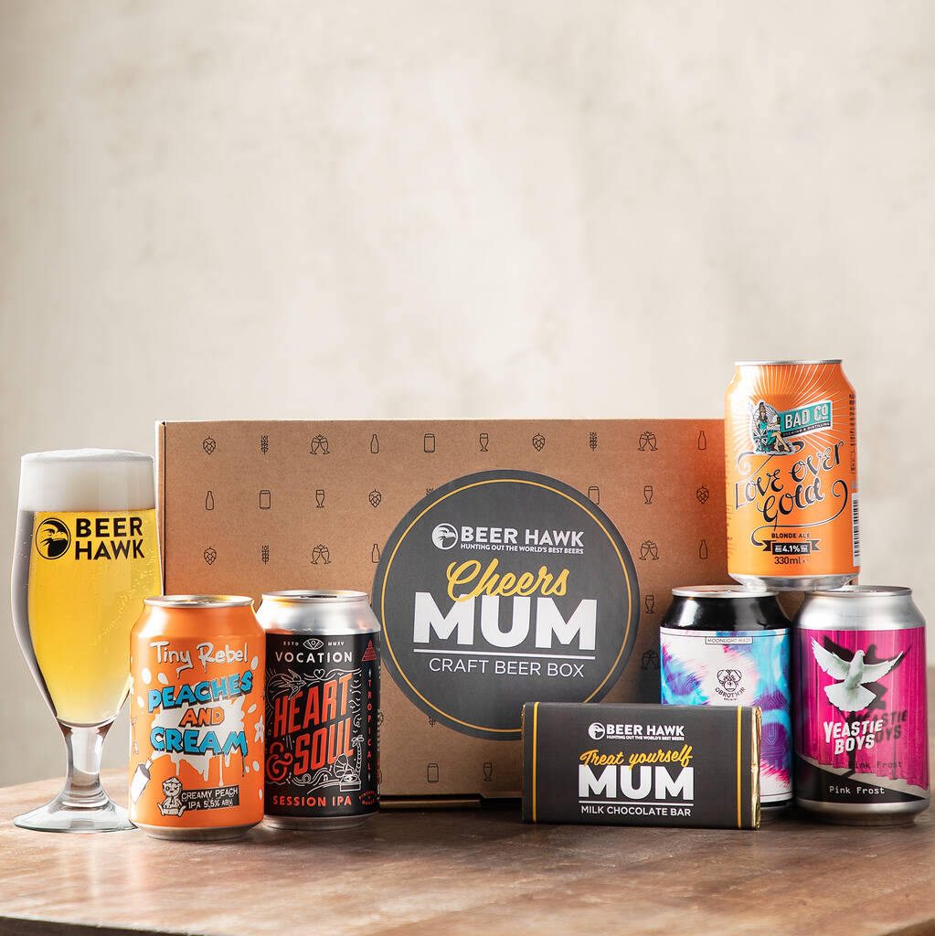 Beer Hawk 'Cheers Mum' Craft Beer Gift Box By Beer Hawk