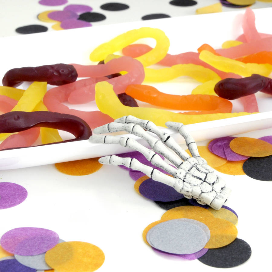 halloween skeleton hand by peach blossom