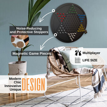 Chinese Checkers Wall Mounted Game Board, 3 of 8
