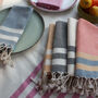 Personalised Cotton Tea Towel And Tablecloth, thumbnail 6 of 12