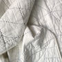 Phoebe Hand Stitched Quilted Throw Ivory And Black, thumbnail 6 of 8