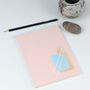 Pink Personalised Notebook Hand Painted + Eco Friendly, thumbnail 5 of 5