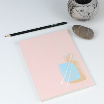 Pink Personalised Notebook Hand Painted + Eco Friendly, 5 of 5