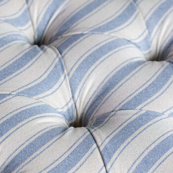 Saskia Blue Ticking Stripe Ottoman, 4 of 4