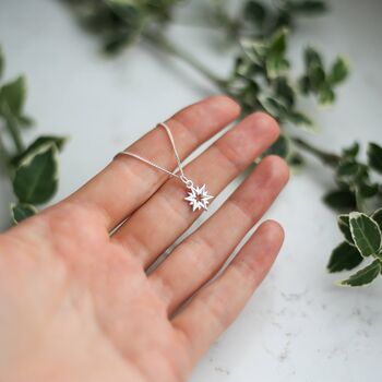 Sterling Silver Star Necklace, Birthday Jewellery, 2 of 5