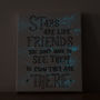 'Stars Are Like Friends' Glow In The Dark Star Canvas, thumbnail 3 of 6