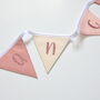 Personalised Sparkly Pink Bunting For Girls Bedroom, thumbnail 2 of 5