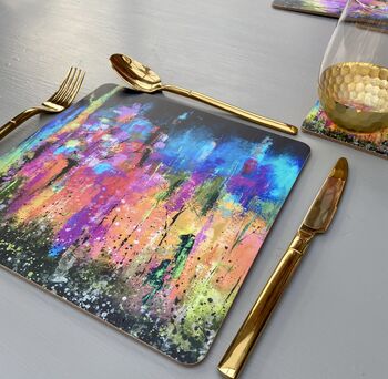 Colourful Abstract Woods Placemats X Two, 3 of 9