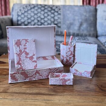 Stationery Gift Set | Keepsake Box | Blockprint Cotton, 9 of 12