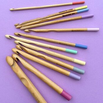 Maple Wood Chunky Crochet Hook Set, 4 of 5