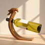 Rabbit And Squirrel Balancing Wooden Wine Bottle Holder, thumbnail 11 of 12