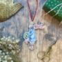 Wooden Hanging Rabbit Holiday Ornament, thumbnail 3 of 5