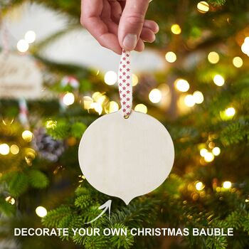Decorate Your Own Christmas Bauble Set Of Sixteen, 3 of 6