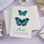 Personalised Papercut Butterfly Birthday Card, thumbnail 6 of 8