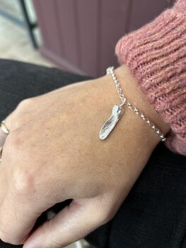 Sycamore Gap Seed Charm Bracelet, 2 of 2