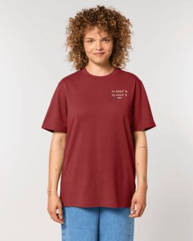Custom Coordinates Organic Cotton Heavy Unisex T Shirt, 8 of 12