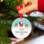 Babies First Christmas Personalised Tree Decoration, thumbnail 1 of 7
