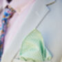 Mens Mint Green Gingham Cotton Pocket Square, thumbnail 4 of 10