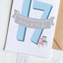 Personalised 17th Furniture Wedding Anniversary Card, thumbnail 1 of 2