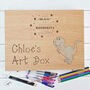Personalised Stationery Wooden Art Box Case, thumbnail 7 of 11