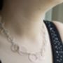 Handmade Silver Ring And Chain Heirloom Necklace, thumbnail 4 of 7