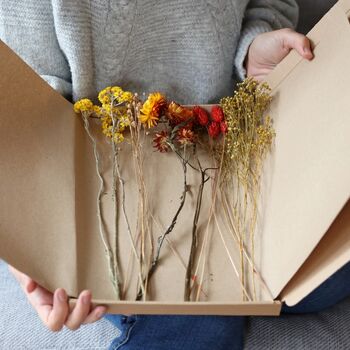 Wildflower Autumnal Cut Dried Flowers Letterbox Gift, 2 of 10