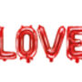 Red Love Letter Foil Balloons, thumbnail 2 of 2