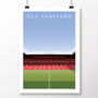 Manchester United Old Trafford Sir Alex Ferguson Poster, thumbnail 2 of 8