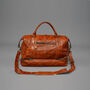 Leather Weekend Bag With Shirt Compartment, thumbnail 11 of 11