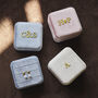 Personalised Velvet Ring And Earring Jewellery Box, thumbnail 1 of 11