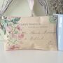 Handmade Lavender Sachet With French Postcard Rose Print Design, Thoughtful Birthday Gift For Friends, thumbnail 1 of 9