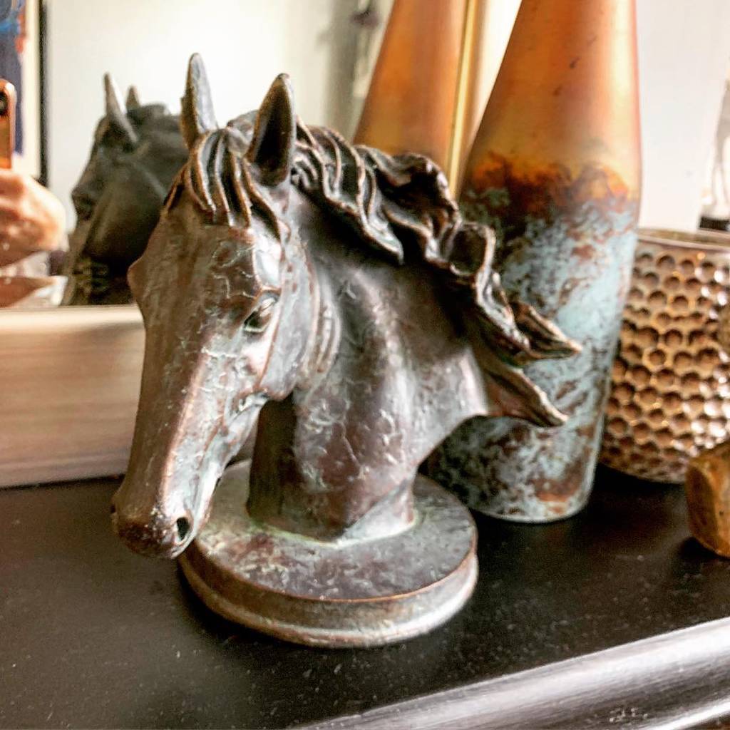 Horse Head Sculpture By London Garden Trading | notonthehighstreet.com
