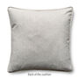 Luxury Heavy Linen Blend Cushion Spring Floral Green And Cream, thumbnail 5 of 5