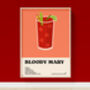 Bloody Mary Cocktail Print, thumbnail 1 of 7