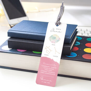 Personalised Birth Month Gemstone Bookmark, 7 of 12