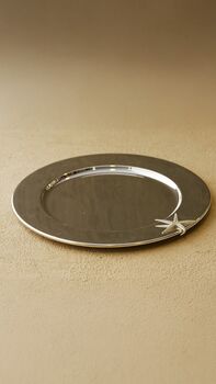 Silver Charger Plate With Starfish Detail, 4 of 4