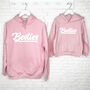 Besties Matching Parent And Child Hoodies Retro Style, thumbnail 2 of 4