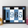 60th Birthday Print Or Card Personalised Gift 1965, thumbnail 10 of 12