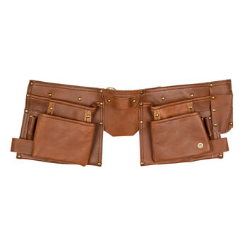 Personalised Brown Leather Tool Belt, 5 of 8