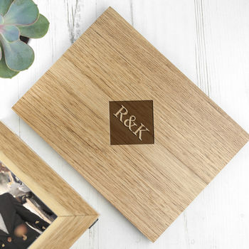 Personalised Photo Cube Keepsake Box With Initials, 5 of 7